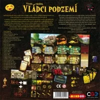 Desková hra Vládci podzemí v češtině - zadní strana krabice