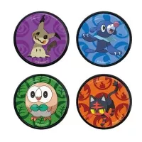 Vyměnitelné odznaky na krabičce na Pokémony
