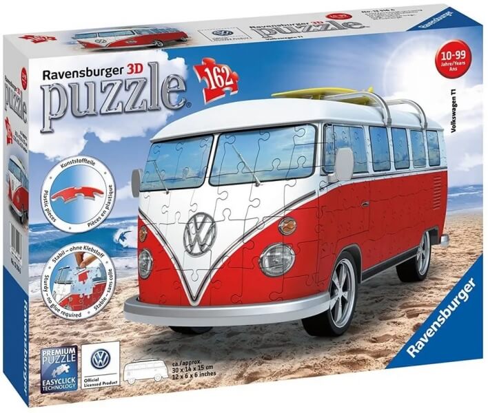 3D Puzzle Ravensburger VW Autobus T1 - 162 dílů