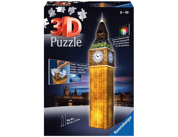 3D Puzzle Ravensburger Big Ben Nočná edícia 216 dielikov