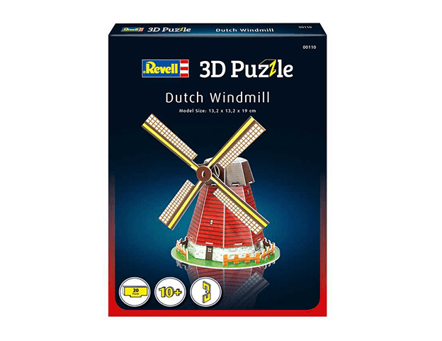 3D Puzzle Revell - Holandský veterný mlyn - 20 dielikov
