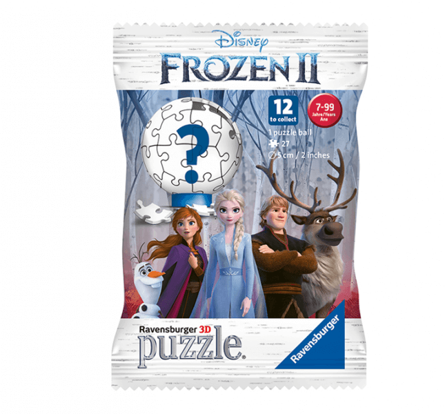 3D Puzzle Ravensburger Ľadové kráľovstvo 2 (Frozen) - Mini Puzzleball 