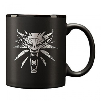 Hrnček s motívom zaklínačského symbolu - The Witcher 3 White Wolf