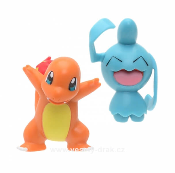 Pokémon akčné figúrky Charmander a Wynaut 5 cm
