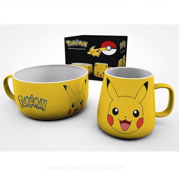 Pokémon raňajkový set Pikachu