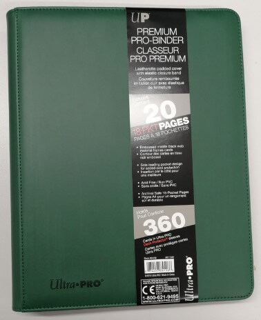 Album na karty Ultra Pro - Pro-Binder Premium na 360 kariet Green