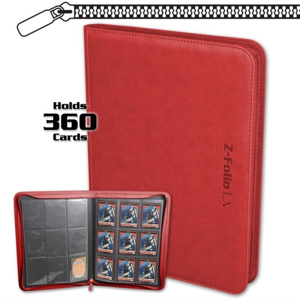 Album BCW Z-Folio 9 Pocket LX Red 