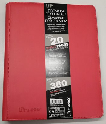 Album na karty Ultra Pro - Pro-Binder Premium na 360 kariet red