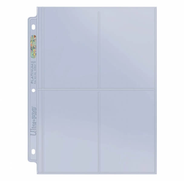Stránka do albumu UltraPro 4-Pocket - Platinum Series (na veľké karty alebo fotky)