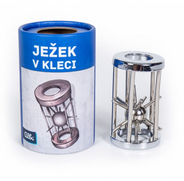 Ježko v klietke - kovový hlavolam