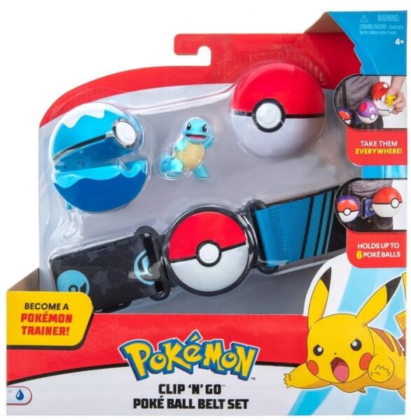 Pokémon Clip and Go set Squirtle s opaskom - Pokéball + Dive ball