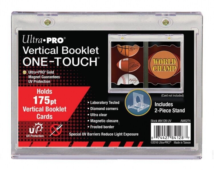 Obal na dvě karty - Ultra Pro One Touch Vertical Booklet Magnetic Holder 175pt + stojan 