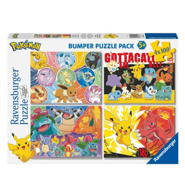 Pokémon Puzzle Ravensburger - 4x100 dielikov