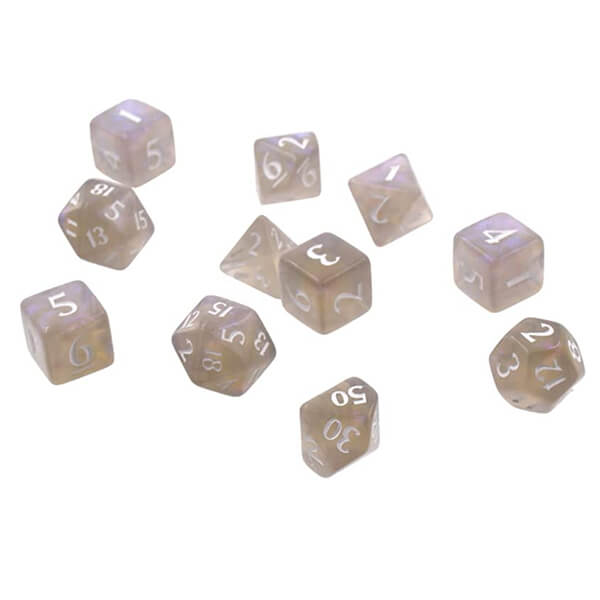 Sada kociek UltraPro Eclipse Acrylic RPG s krabičkou - 11 ks - Smoke Grey