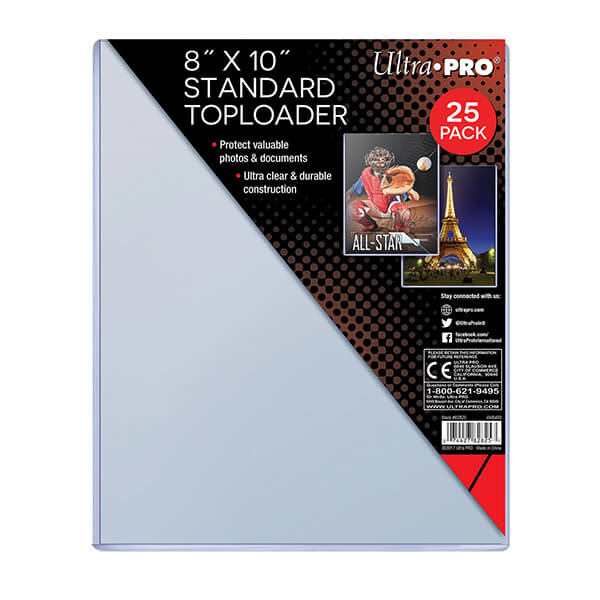 Toploader UltraPro o rozmere 20,3 x 25,4 cm (menšie ako A4) - 25 ks
