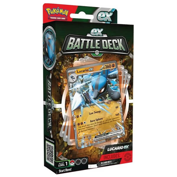 Pokémon Lucario ex Battle Deck - hotový balíček pre začiatočníkov