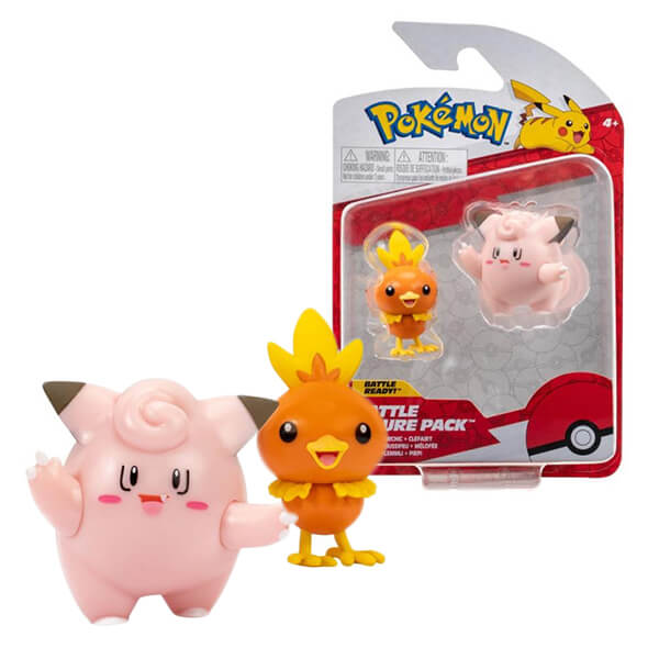 Pokémon akčné figúrky Torchic a Clefairy 5 cm