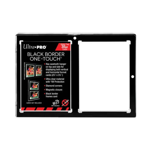 Obal na dve karty - UltraPro 2-Card Black Border One-Touch Magnetic Holder 35pt