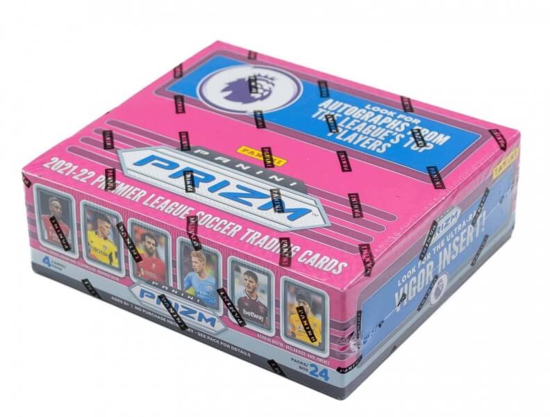 2021-2022 Panini Prizm Premier League Retail Box - futbalové karty
