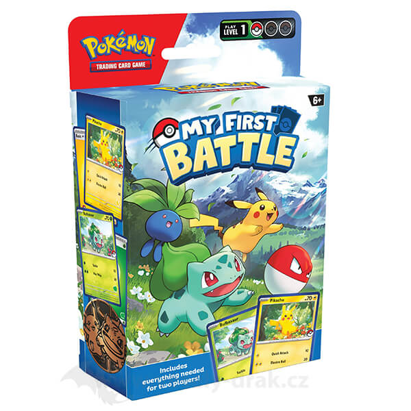 Pokémon My First Battle - Bulbasaur vs Pikachu - 2 balíčky pre hru s deťmi