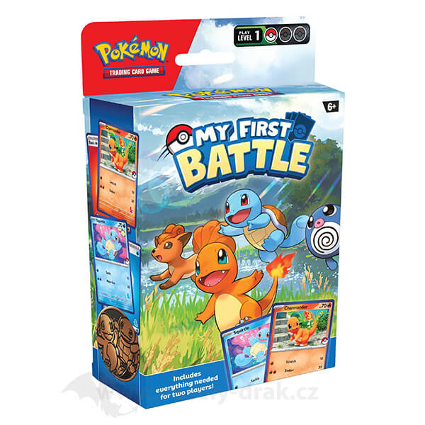 Pokémon My First Battle - Charmander vs Squirtle - 2 balíčky pre hru s deťmi