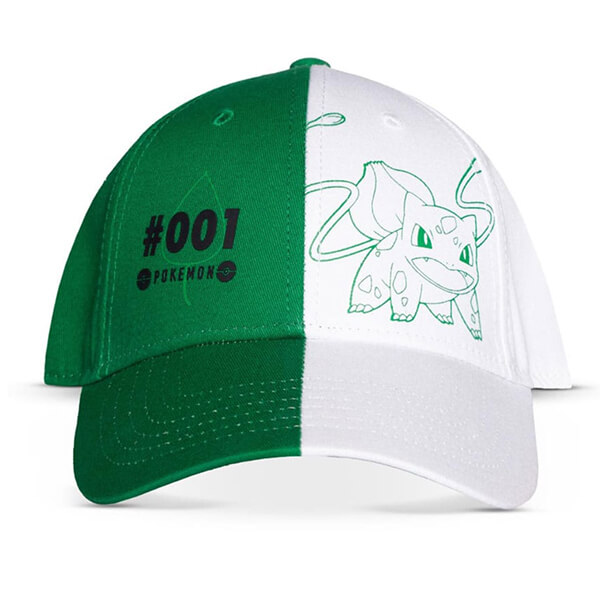 Šiltovka Pokémon Bulbasaur #001 (bielo-zelená)