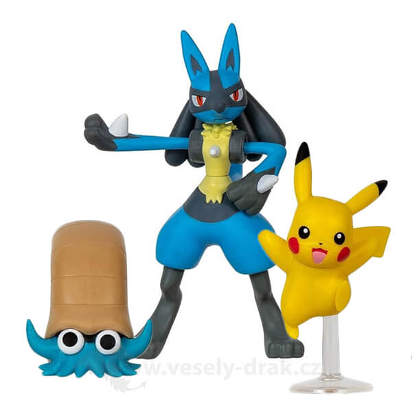 Pokémon akčné figúrky Pikachu, Omanyte, Lucario 5 - 8 cm