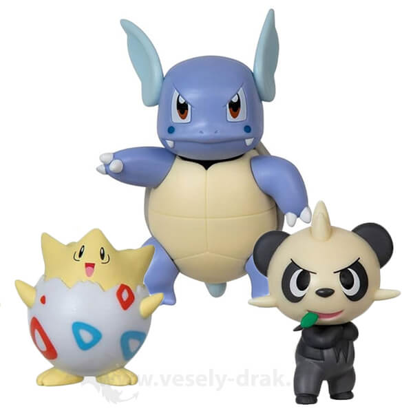 Pokémon akčné figúrky Togepi, Pancham, Wartortle 5 - 7 cm
