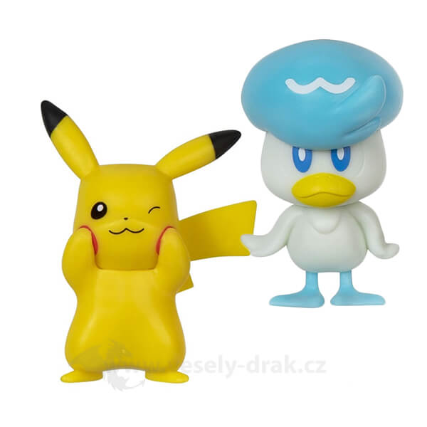 Pokémon akčné figúrky Pikachu a Quaxly 5 cm