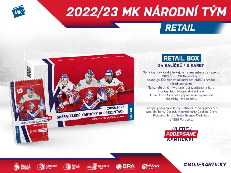 Hokejové karty národný tím 2022/2023 - Retail box