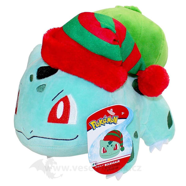 Pokémon plyšák Bulbasaur s čiapkou 20 cm