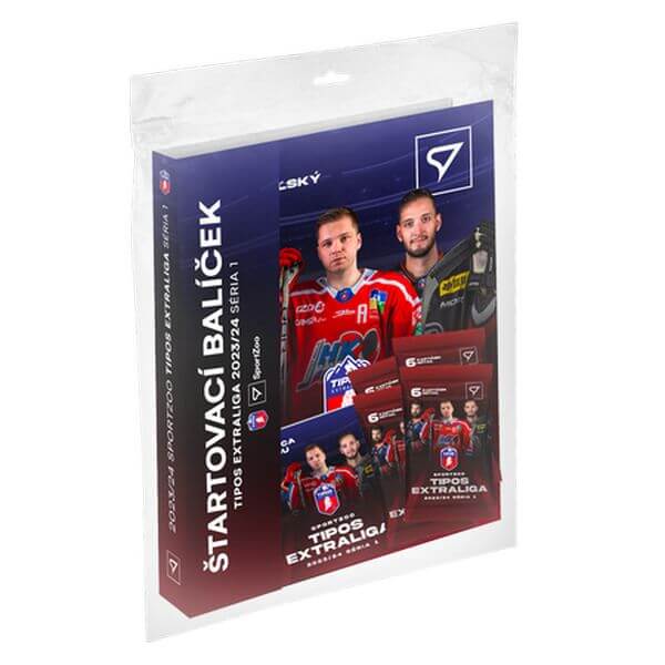 Hokejový starter set Tipos extraliga 23/24 1. séria - album, 4 balíčky a sprievodca