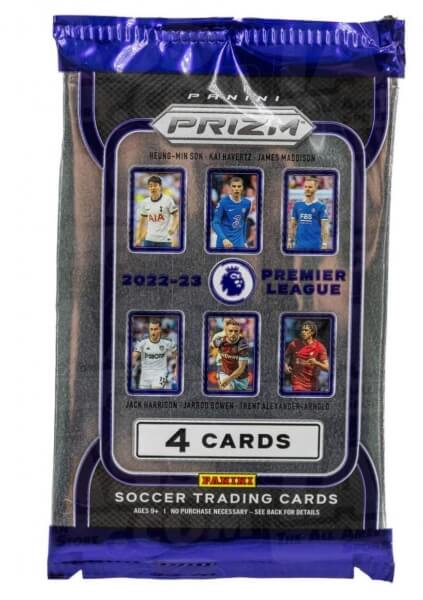 2022-2023 Panini Prizm Premier League Soccer Retail balíček - futbalové karty