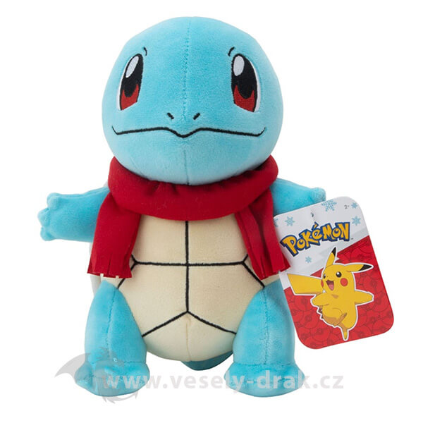 Pokémon plyšák Squirtle so šálom 20 cm