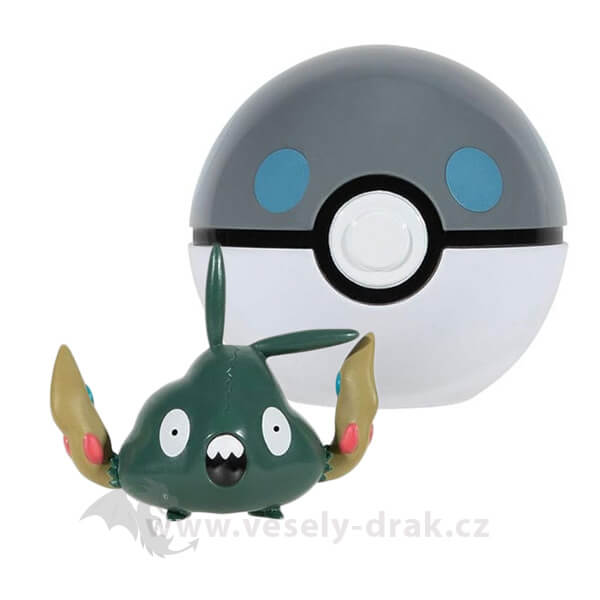 Pokémon figúrka Clip and Go Heavy Ball - Trubbish