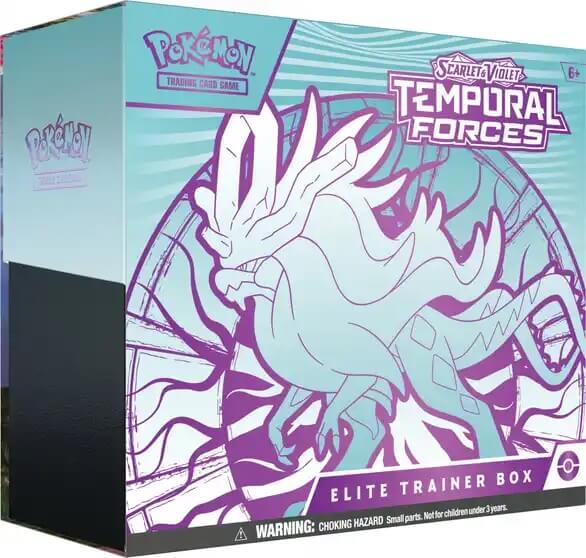 Pokémon Temporal Forces Elite Trainer Box - Flutter Mane (modrý) - 2. akosť