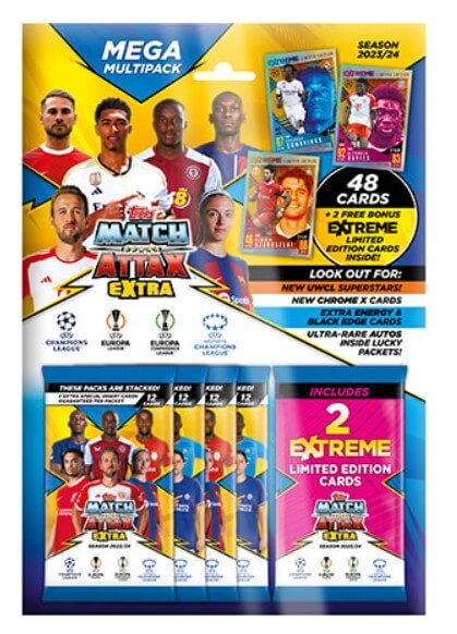 Topps Match Attax 2023/2024 Extra - Mega Multipack futbalové karty