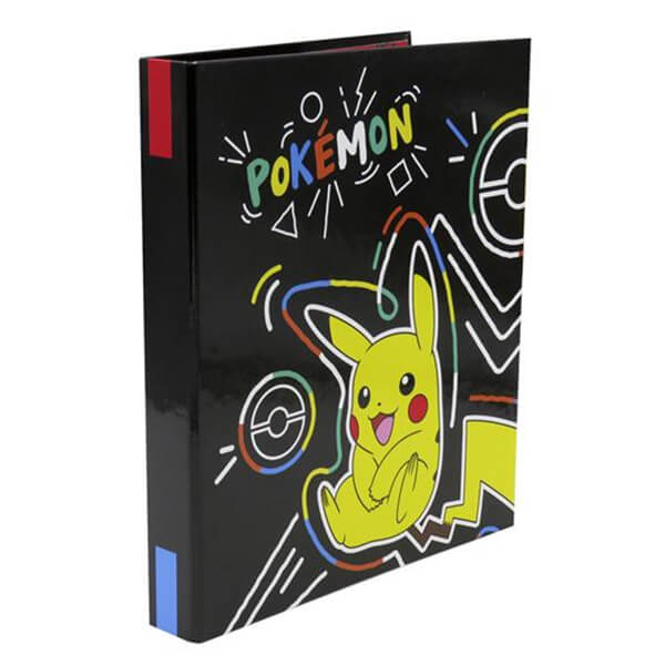 Krúžkové dosky A4 Pokémon Pikachu