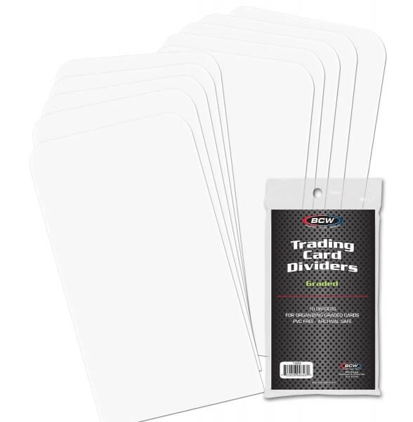 Oddeľovače BCW pre Graded karty - 10 ks  