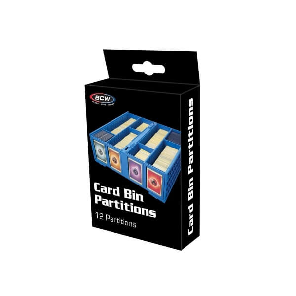 Oddeľovače pre prenosný box BCW Card Bin Partitions Blue - 12 ks