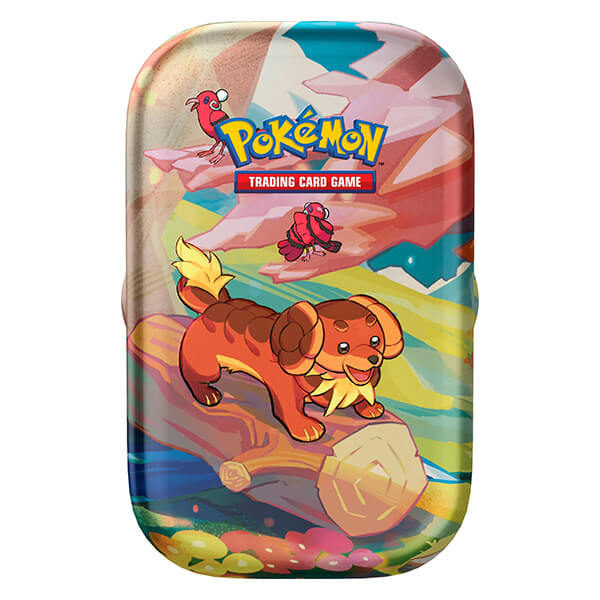 Pokémon Vibrant Paldea Mini Tin - Dachsbun a Oricorio (plechovka se 2 balíčkami)