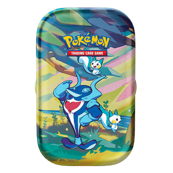 Pokémon Vibrant Paldea Mini Tin - Palafin a Pachirisu (plechovka se 2 balíčkami)