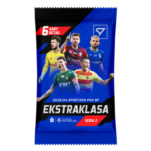 Futbalové karty Ekstraklasa 2023-2024 Retail balíček 2. série