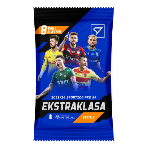 Futbalové karty Ekstraklasa 2023-2024 Blaster balíček 2. série