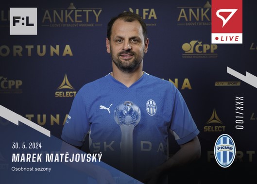 Fotbalová karta Fortuna Liga 23-24 L-52 Marek Matějovský