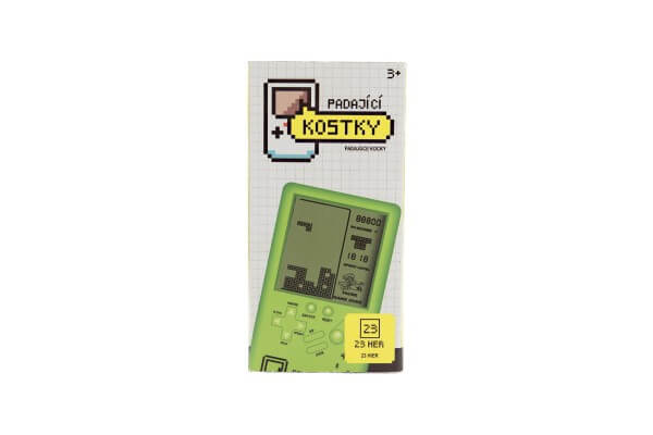 Digitální hra Padající kostky hlavolam Pocket - zelená