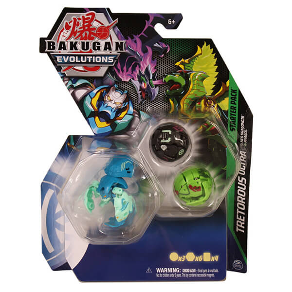 Bakugan štartovacia sada Tretorous Ultra + Pharol + Neo Dragonoid