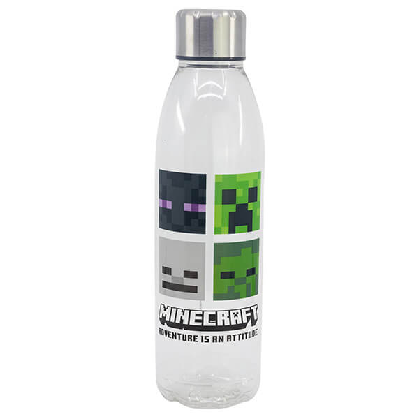 Priehľadná Minecraft fľaša na pitie so skrutkovacím uzáverom - 980 ml