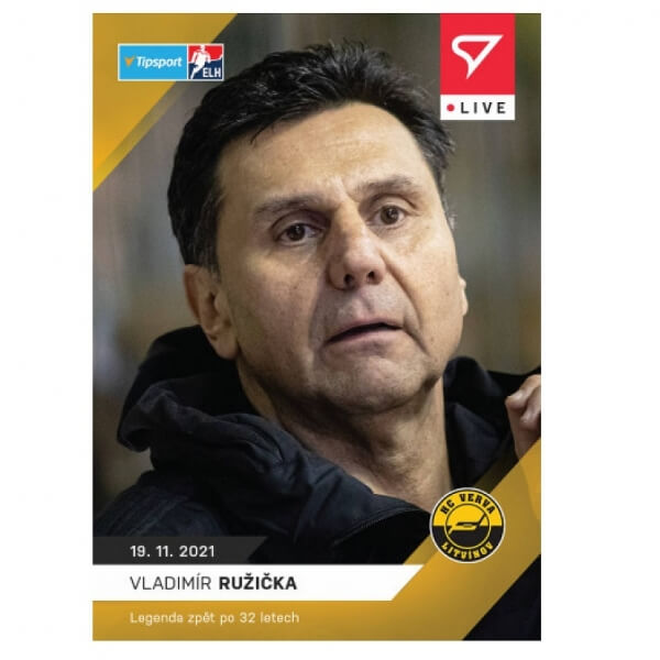 Hokejové live karty Tipsport ELH 2021-22 - Vladimír Růžička L-043