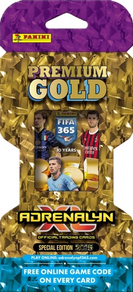 Futbalové karty Panini FIFA 365 2024/2025  - Premium Gold balíček